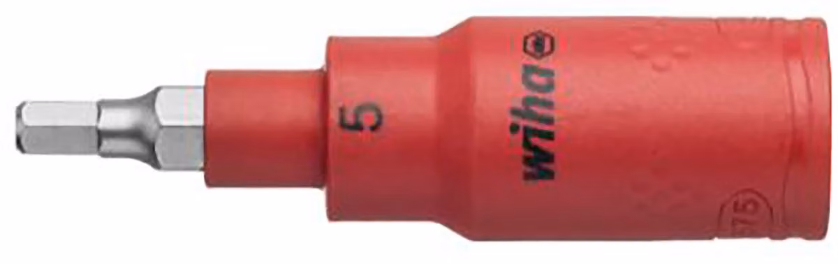 Inserto per cacciavite a esagono incassato da 3/8" VDE 5x75 mm Wiha | 4010995431068