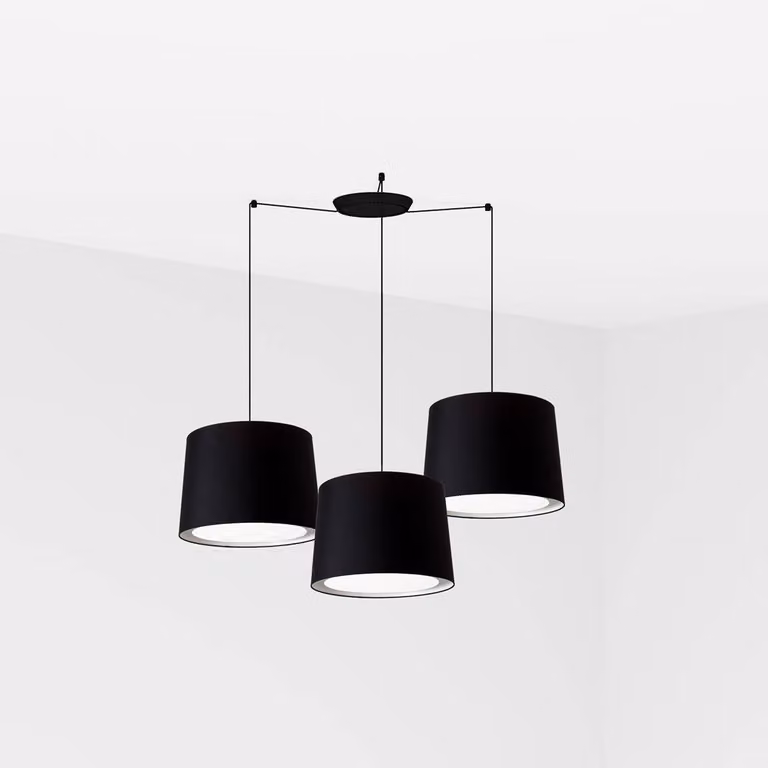 Faro Conga Nero Lampada a sospensione Ø500*350*Ø450 Nero Lampade