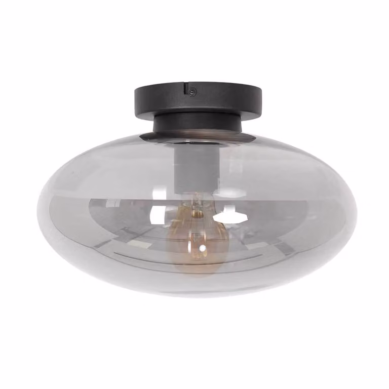 Plafoniera - trasparente - Reflexion - vetro metallo - Ø 30cm - E27 - 3388ZW - Steinhauer