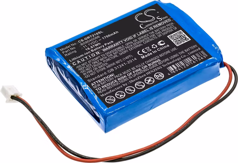 TECHTEK Batteria compatibile con [Deviser] DS2100A, DS2100B, DS2100L, DS2100Q sostituisce B09040066