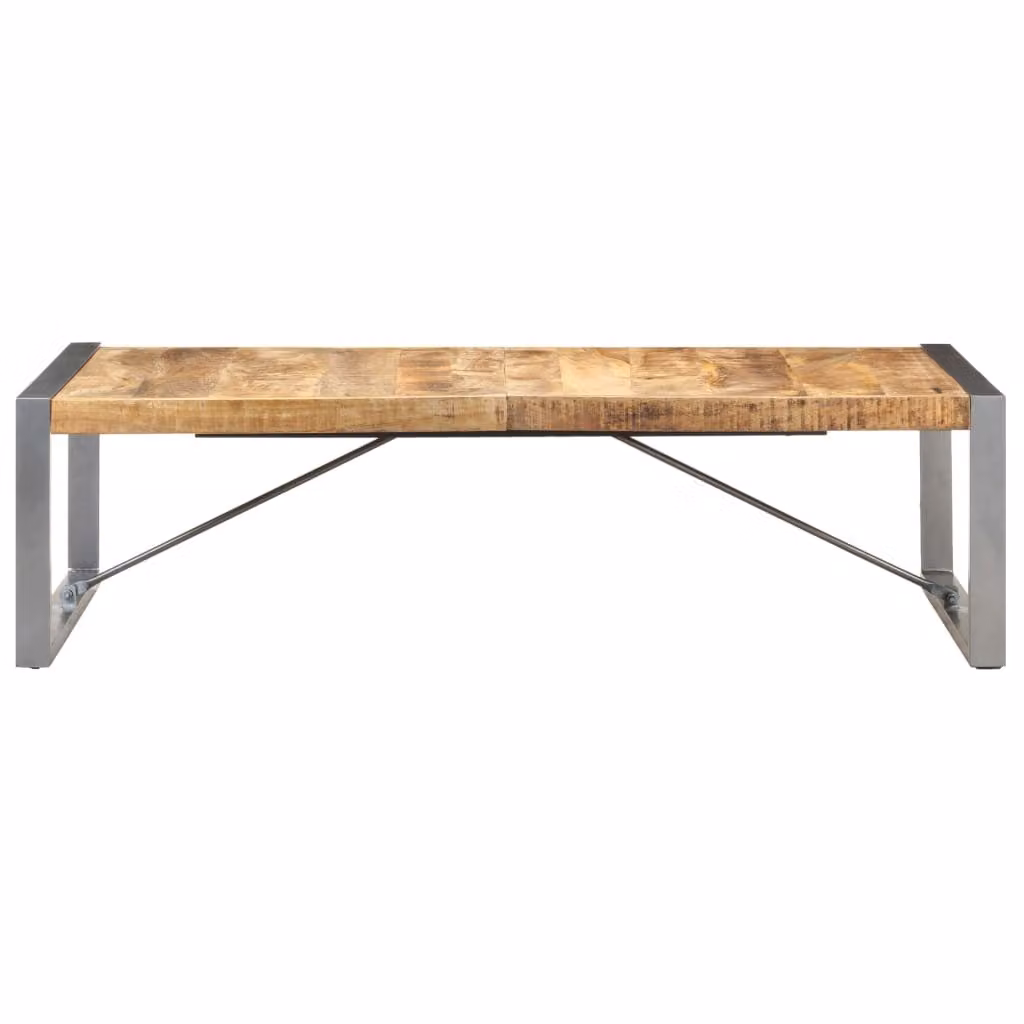 Tavolino 140x70x40 cm Legno di mango grezzo