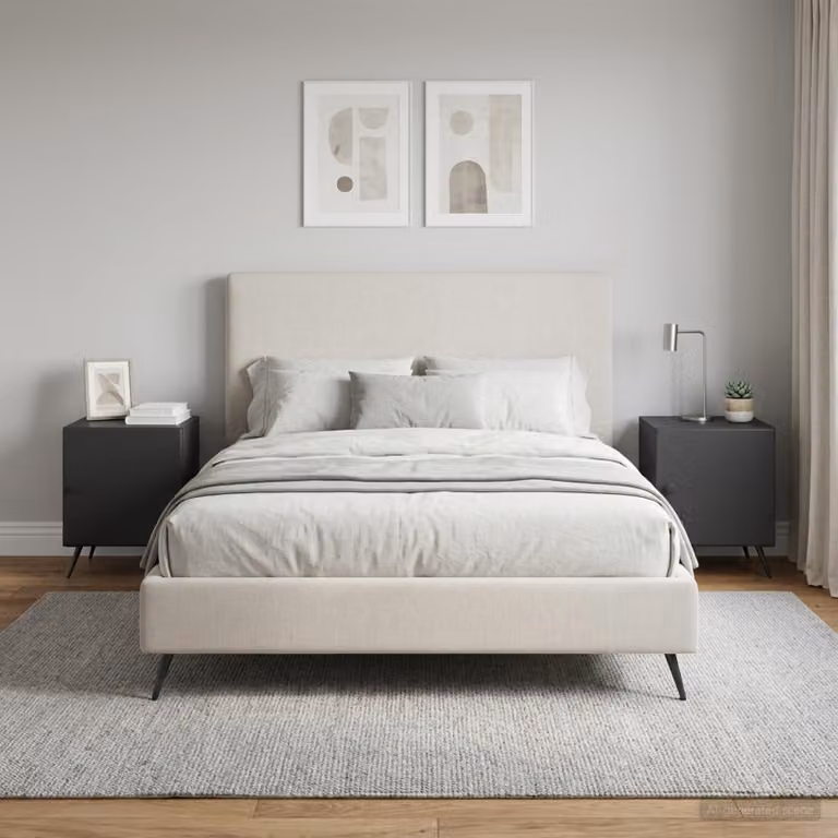 Set di 2 Armadi da Notte Moderni vidaXL in MDF Nero Opaco L/P/H: 43 x 34,5 x 50 cm