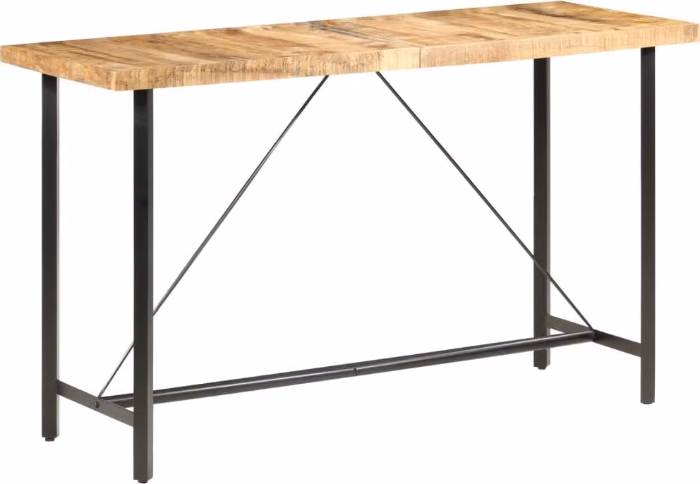 Maison Exclusive - Tavolino da bar 180x70x107 cm in legno di mango grezzo