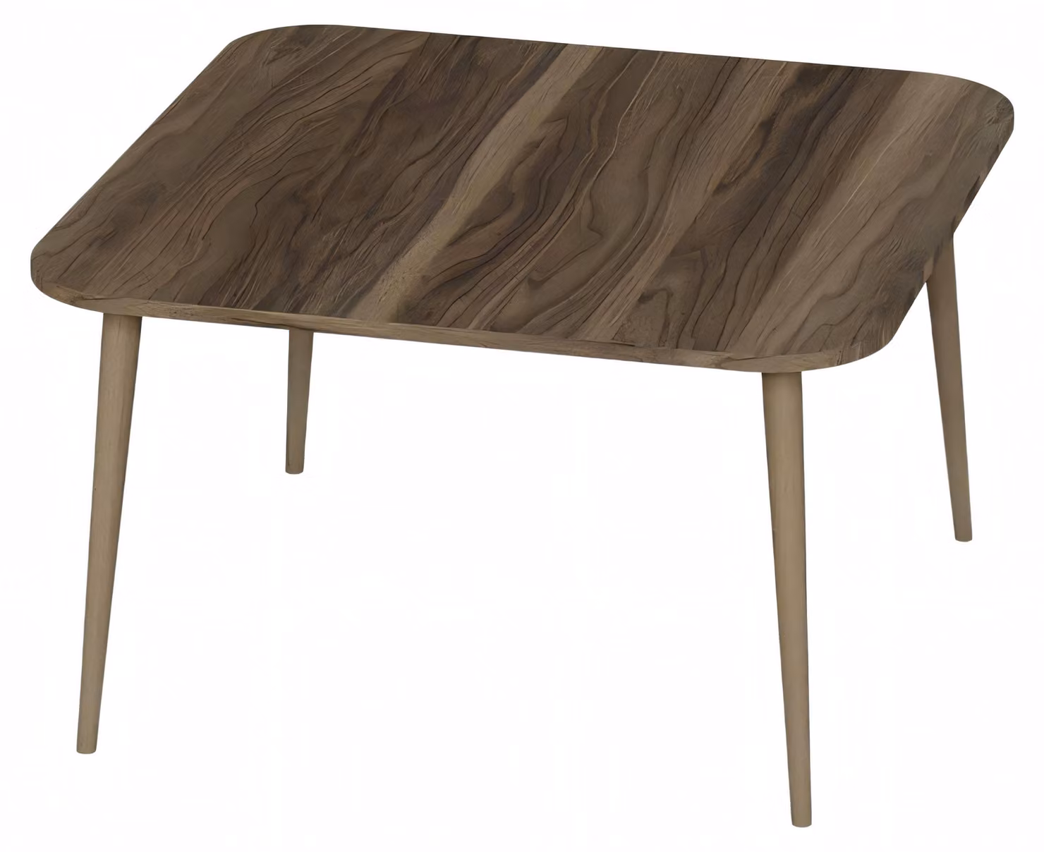 Eleganter brauner Couchtisch aus Holz im modernen Design