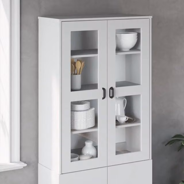 Piano per Credenza-Buffet-Armadio da cucina VIKEN Bianco in Legno Multistrato
