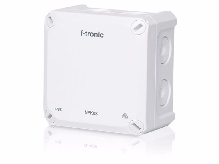 F-TRONIC Scatola di derivazione FR Neptun Compact, 85x85x54 mm, bianco