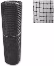 Rete in plastica Tenax Cintoflex M nera per gabbie e voliere, L: 100 m, H: 1,5 m – 1