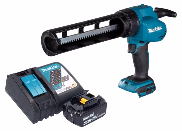 Pistola a cartuccia a batteria Makita DCG 180 RG1 18 V + 1x batteria ricaricabile 6,0 Ah + caricabatterie