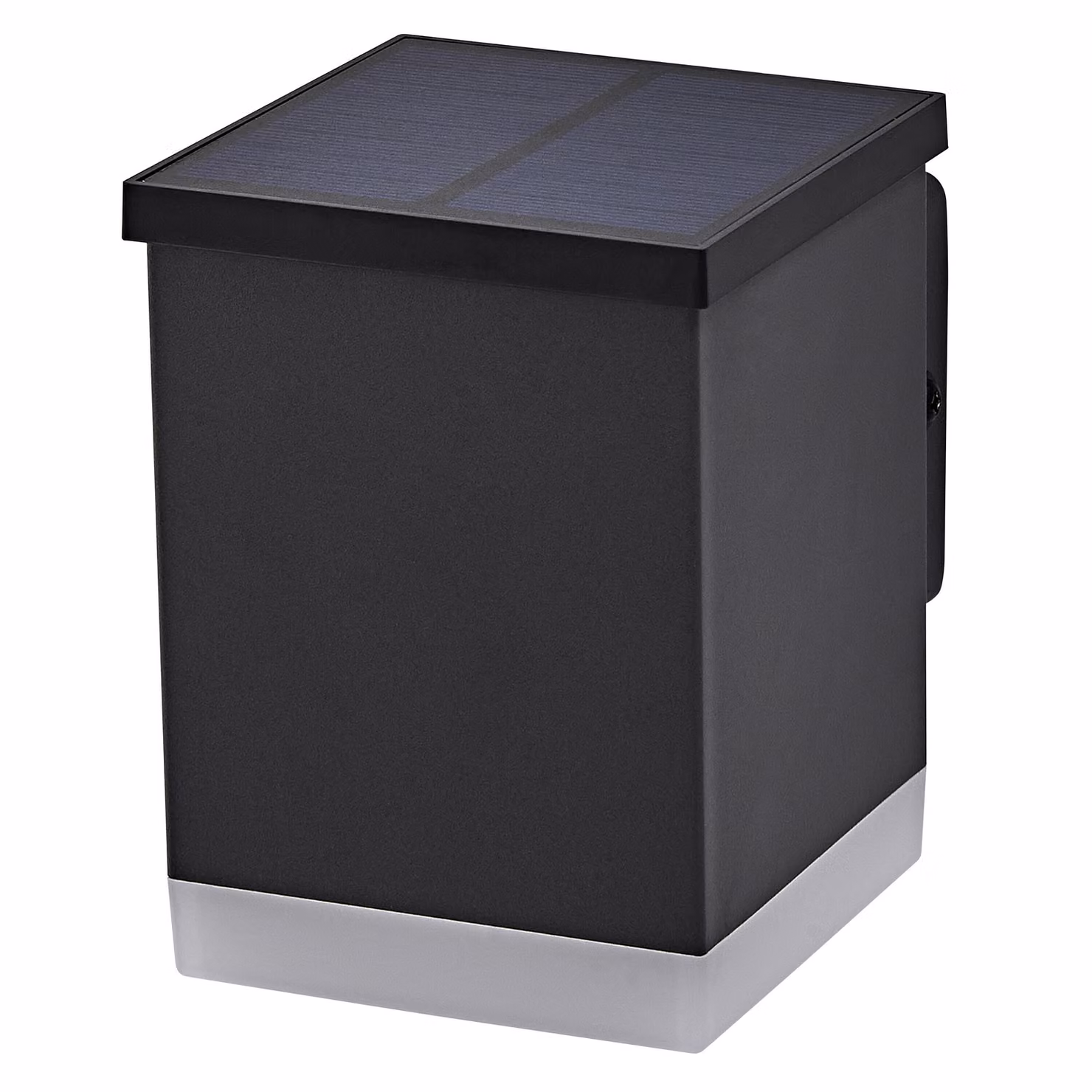 LEDVANCE ENDURA STYLE SOLAR WALL luce da esterno, 0,5W, 50lm, luce da parete, grigio scuro, illuminazione indiretta, batteria ricaricabile, classe di protezione IP44, temperatura di colore 3.000K, colore della luce bianco caldo