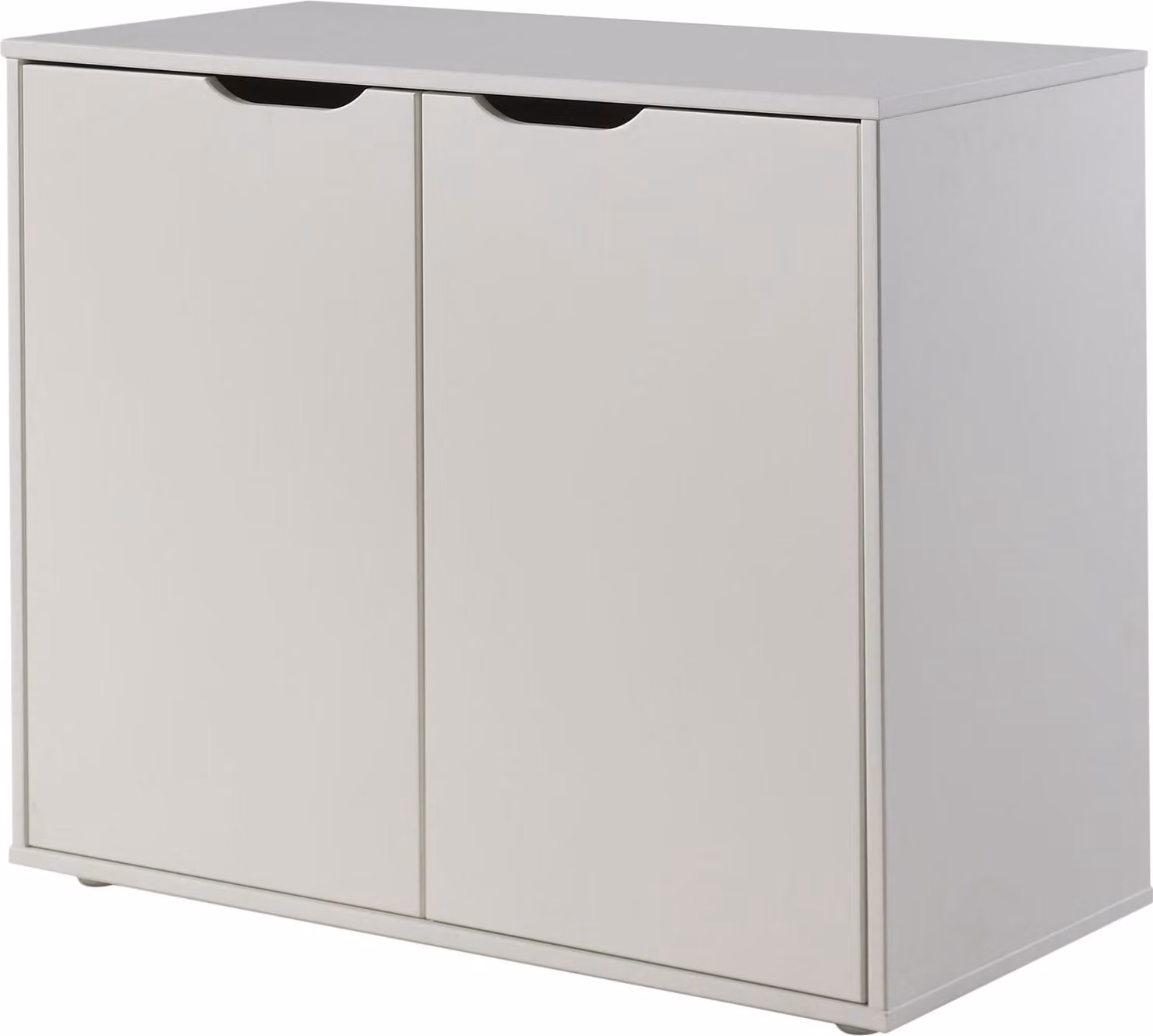 Cassettiera Kassidy 86x72x43 Cassettiera ad ante in MDF bianco