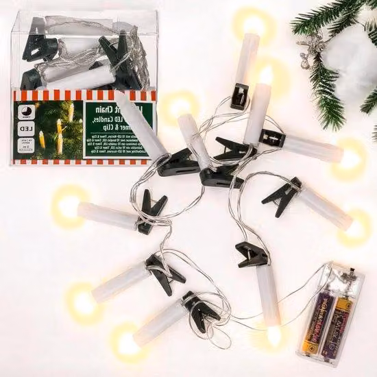 Cavo luminoso a LED flessibile da 3 m con timer e morsetti