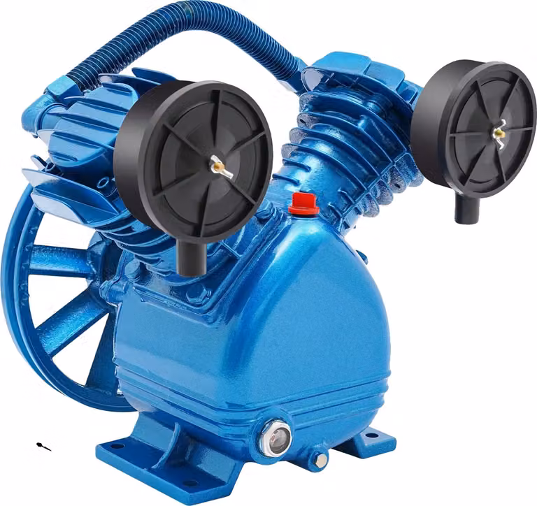 Compressore d'aria, potenza di 3 CV, portata di 250 litri/minuto, colore blu