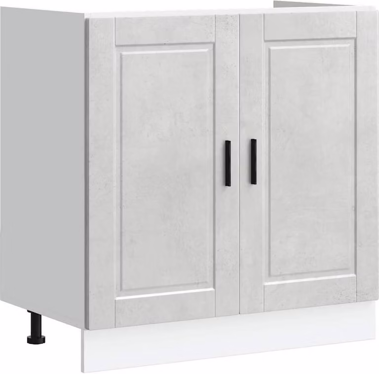 Mobile base lavello Porto Grigio Cemento 80x46x81,5 cm