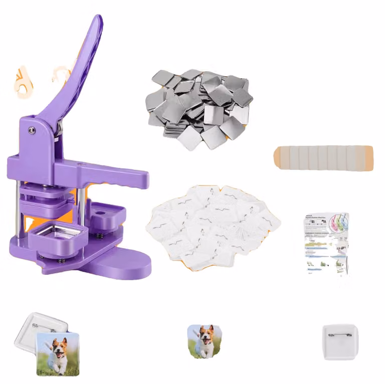 Macchina per la creazione di bottoni, design portatile, facile da usare, kit come da immagine