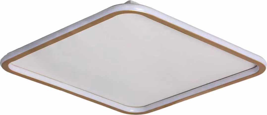 Plafoniera LED quadrata Cerchio oro-bianca 40W Tonalità di bianco 2700 lm metallo dim.: 6x61x61 cm IP20 Abruzzo
