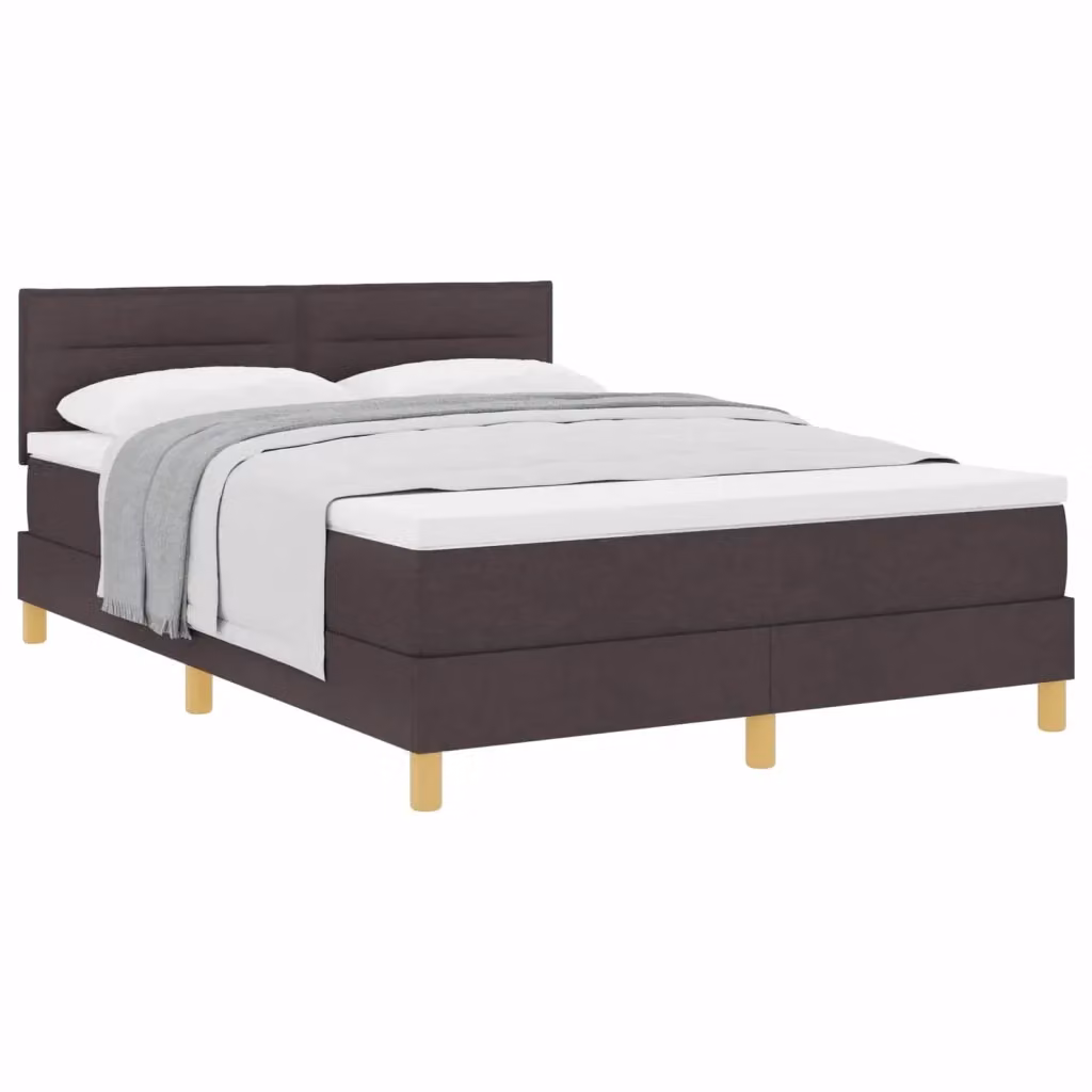 Letto ibrido con struttura imbottita vidaXL in tessuto marrone L: 160 cm, P: 200 cm, H: 280 cm – 2