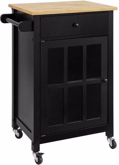 Trolley per cucina - Credenza per cucina - Raggiungimento asciugamani - in legno - 63x88x46 cm