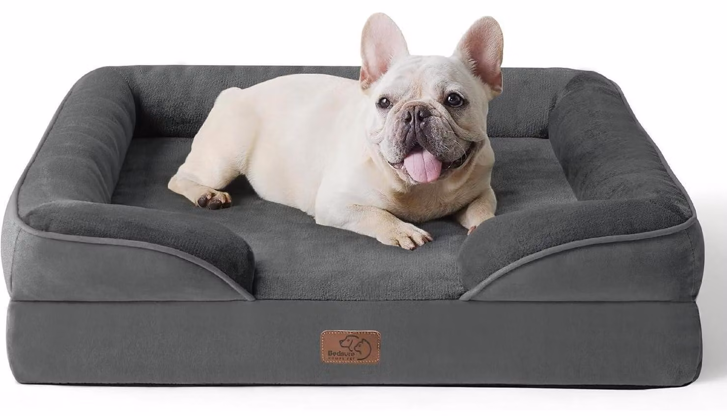 Cuccia ortopedica per cani, divano ergonomico per cani, 71x58 cm, grigio scuro