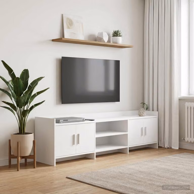 Mobile TV vidaXL Bianco, L 168 x P 33 x H 47 cm