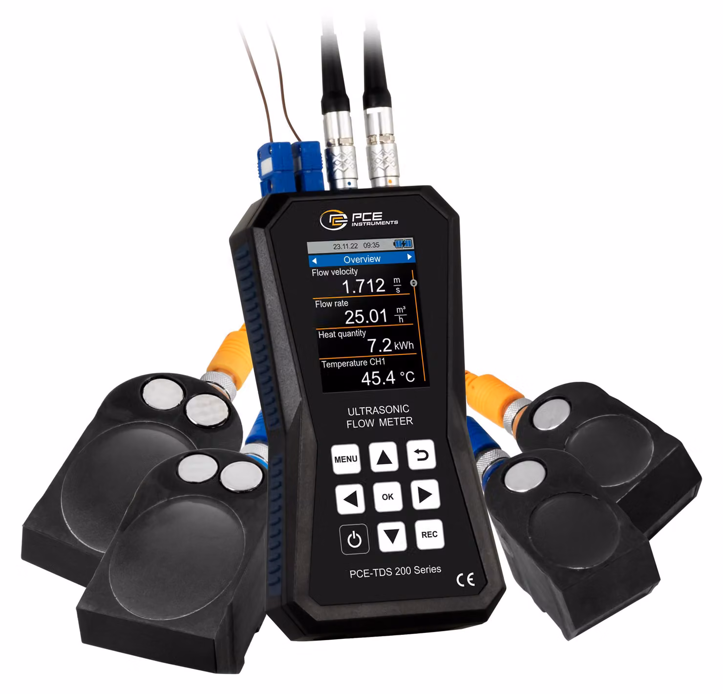 Misuratore di portata a ultrasuoni PCE Instruments modello PCE-TDS 200+ ML