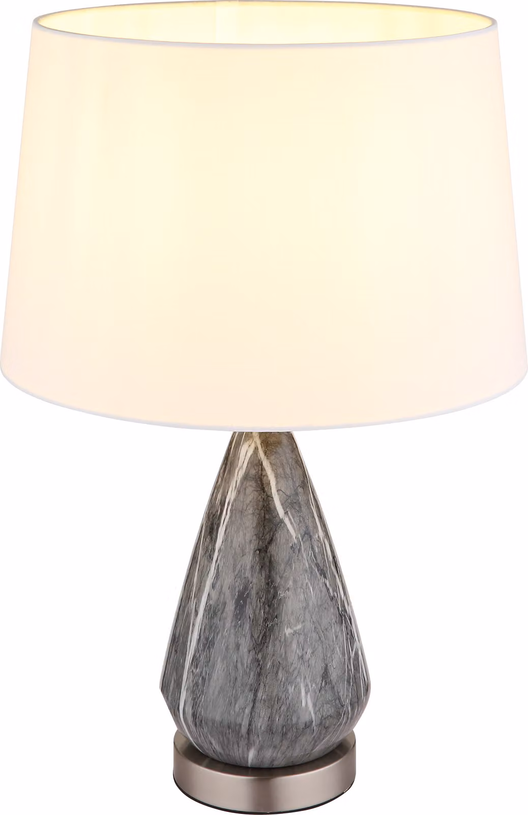 Globo Lighting lampada da tavolo in metallo nichel opaco, 1x E27
