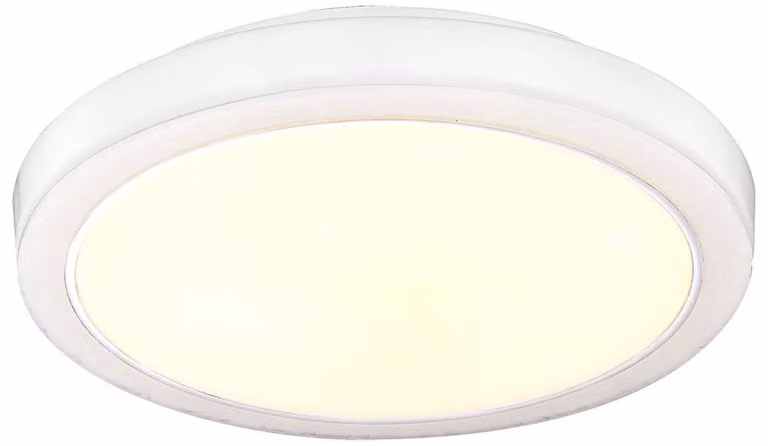 Lampada da soffitto a LED, in metallo con finitura effetto marmo, a una luce, rotonda