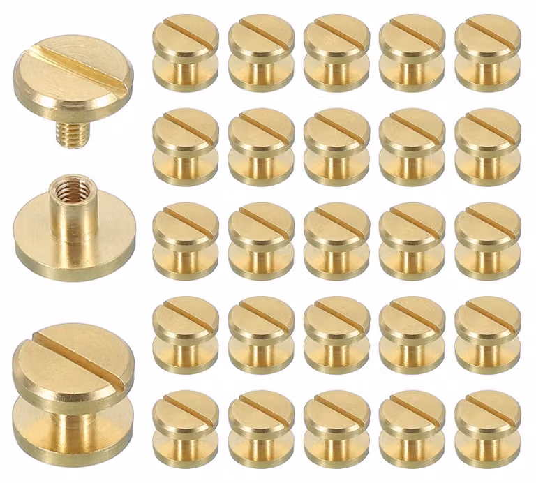 30 viti a croce in ottone, Chicago, M4x4mm