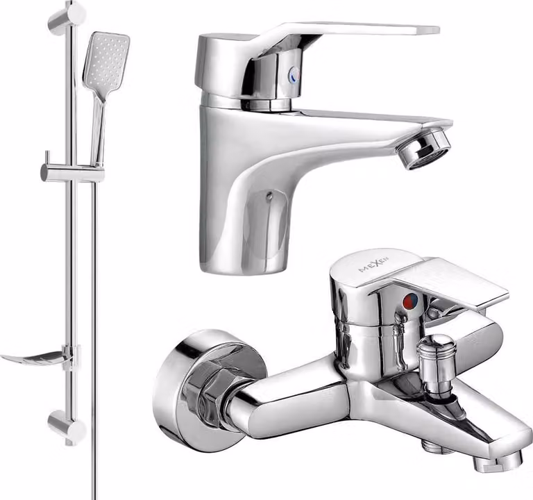 Mexen Caro DF72 set da bagno, cromato - 746603DF72-00