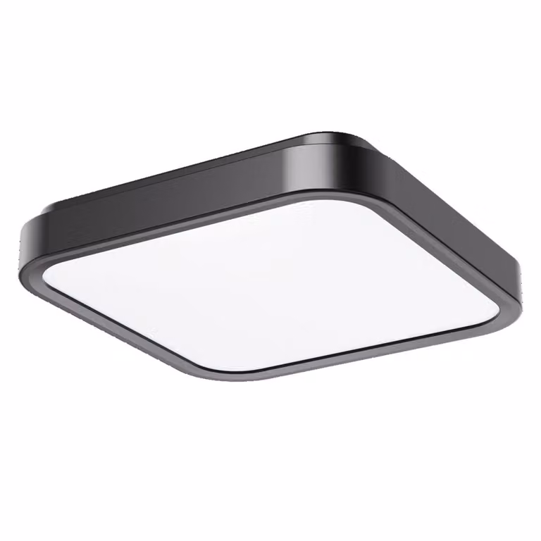Rabalux Black LED apparecchio da soffitto Samira quadrato 420x420mm 48W IP44 71256
