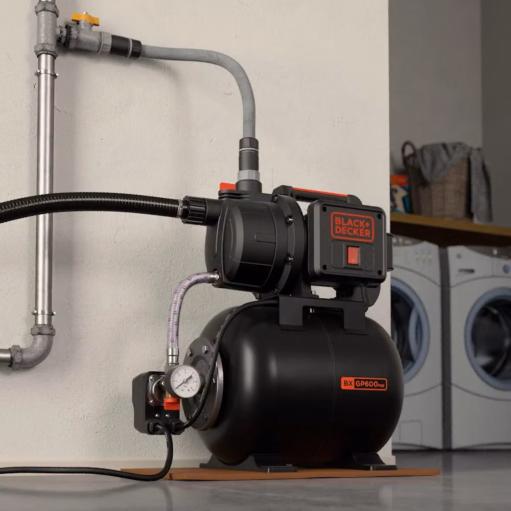 Black+Decker Pompa Autoadescante BXGP600PBE per Acque Chiare, Colore Nero, 600 W, Portata max. 3.100 l/h, Prevalenza max. 35 m – 2