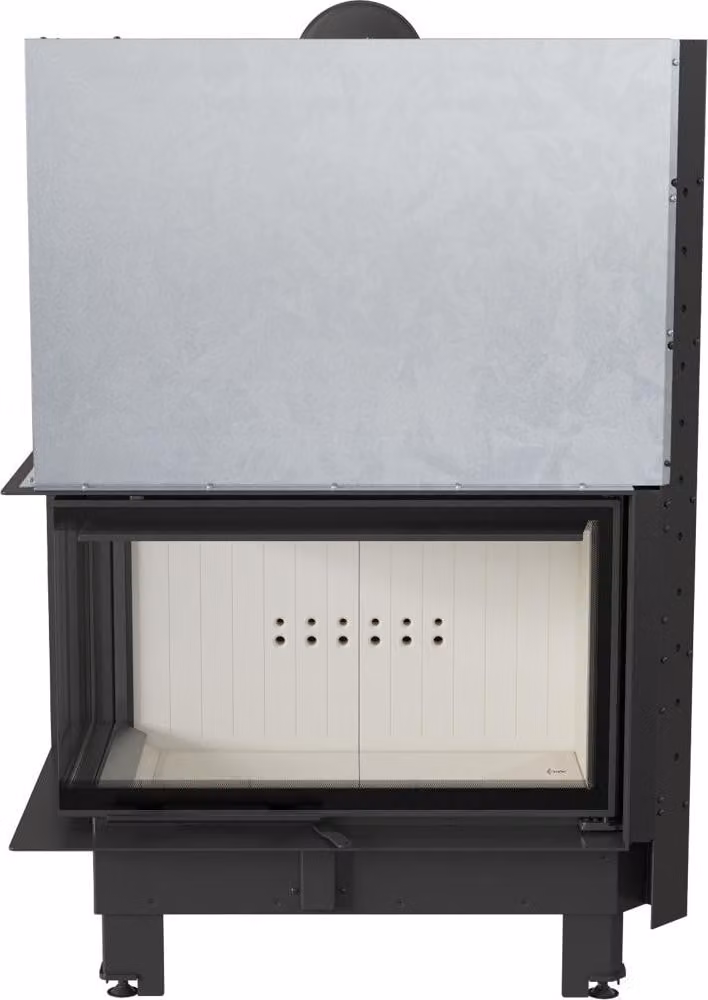 Inserto camino in acciaio KRATKI MBO sinistro 15 kW Ø 200 con porta scorrevole