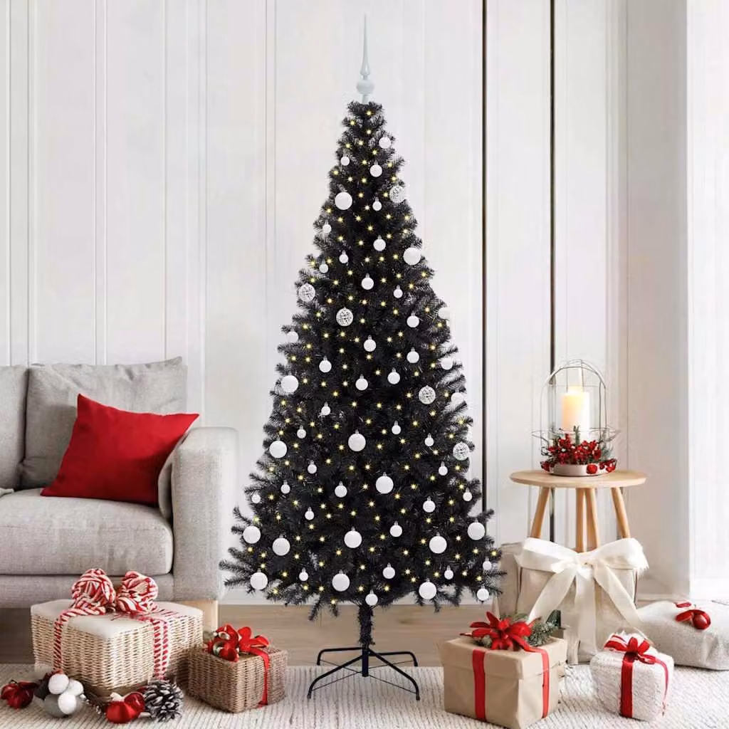 Maison Exclusive - Albero di Natale nero, 180 cm, in PVC