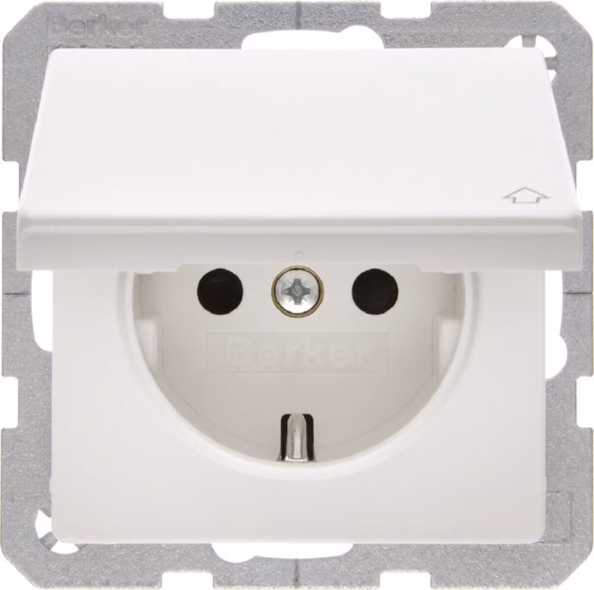 Presa di corrente Berker SCHUKO con coperchio incernierato 47516069