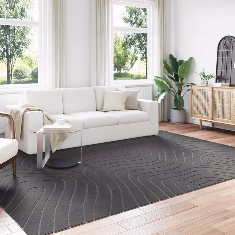 Tappeto vidaXL PALMERAS Antracite in Poliestere per Interno ed Esterno L: 280 cm, P: 200 cm