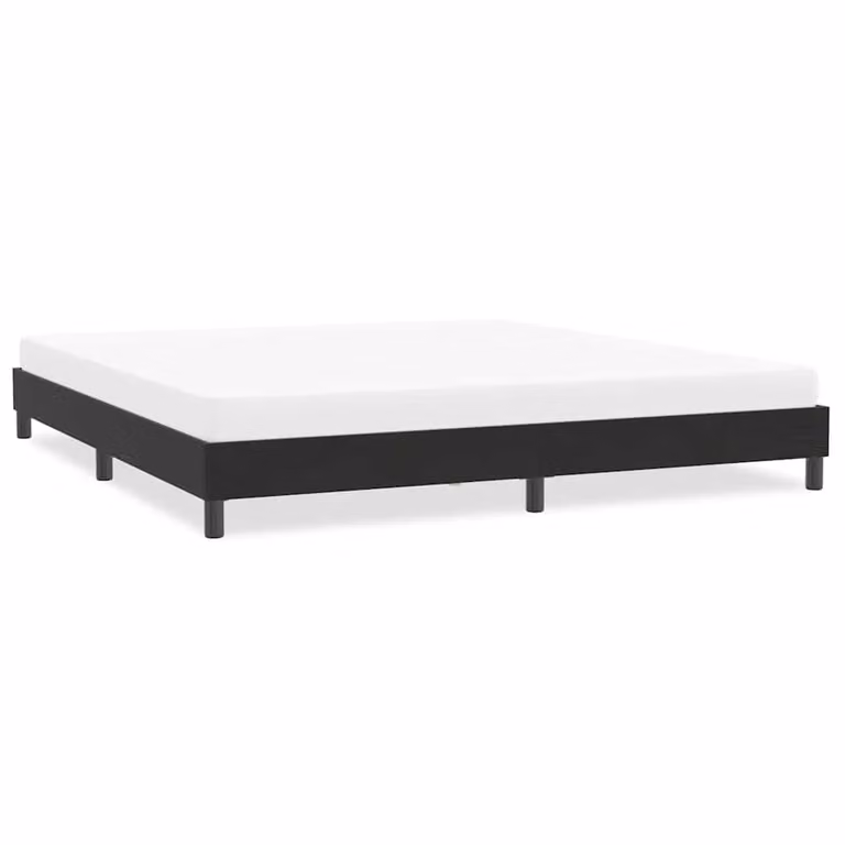 Giroletto vidaXL senza materasso in velluto nero L: 203 cm, P: 213 cm