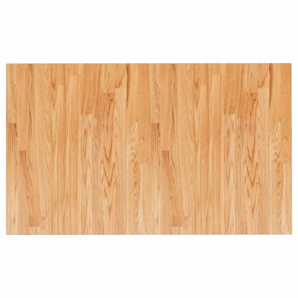 Piano Bagno Marrone Chiaro 100x60x1,5cm Legno Massello Trattato