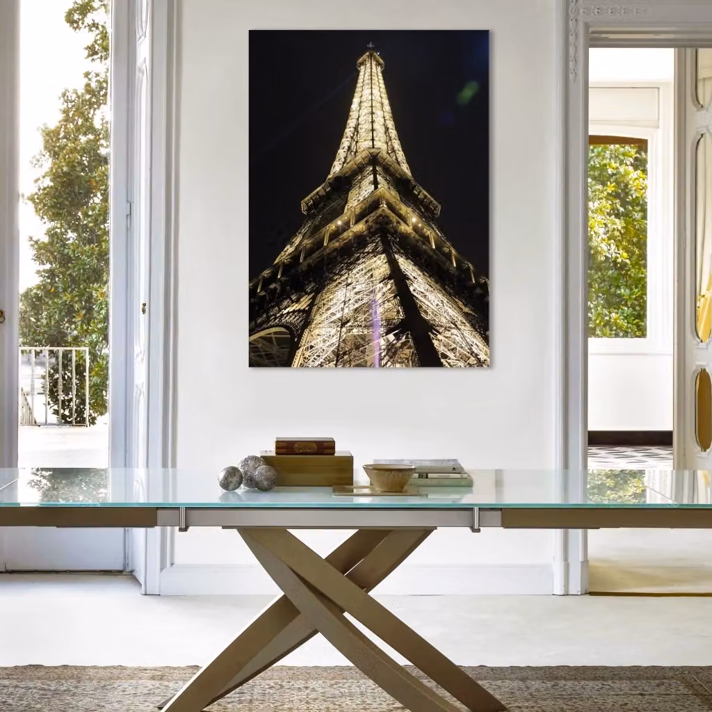 Quadro Canvas La Torre Eiffel Parigi 2 di Signorbit su telaio in legno, L 100 cm x H 140 cm – 2