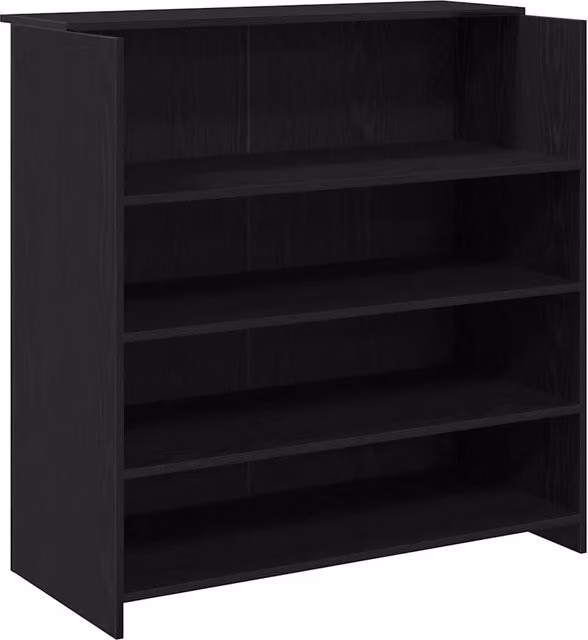 Scrivania | Tavolo da Ufficio per Reception Rovere Nero 100x50x103,5 cm in Legno di Argilla