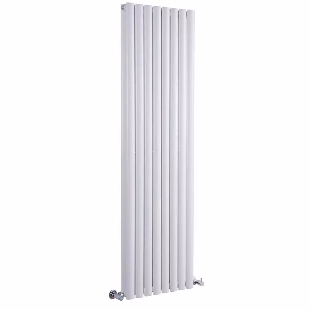 Radiatore Verticale Doppio di Design Bianco 1600x354mm 970W Termosifone Arredo - Revive