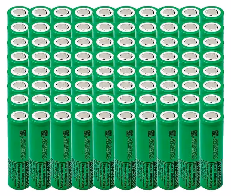 Batteria ricaricabile agli ioni di litio, capacità 3500mAh, potenza 25A, confezione da 80 pezzi, 3,7 V