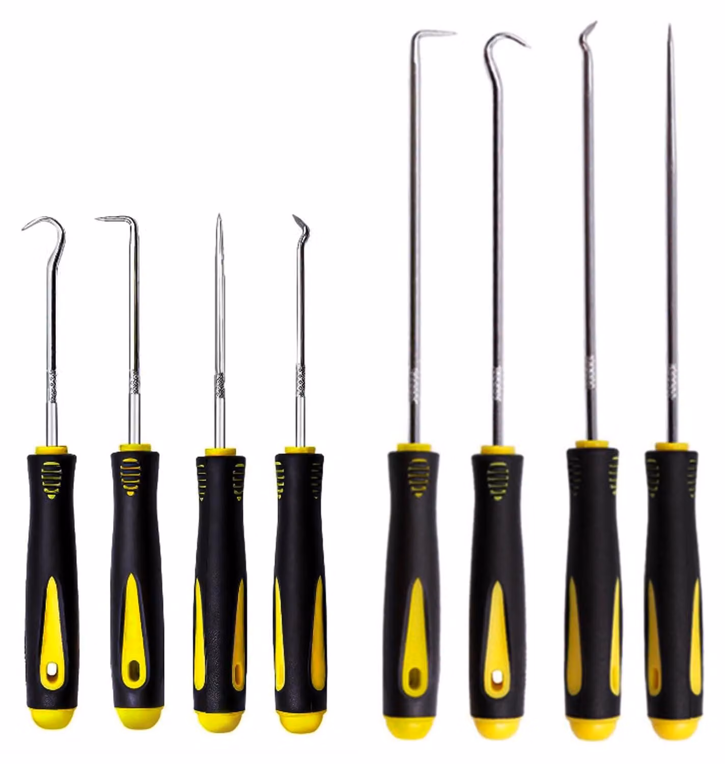 Set di pinzette e ganci di precisione, composto da 8 pezzi, utensile per O-ring e guarnizioni, ideale per l'officina