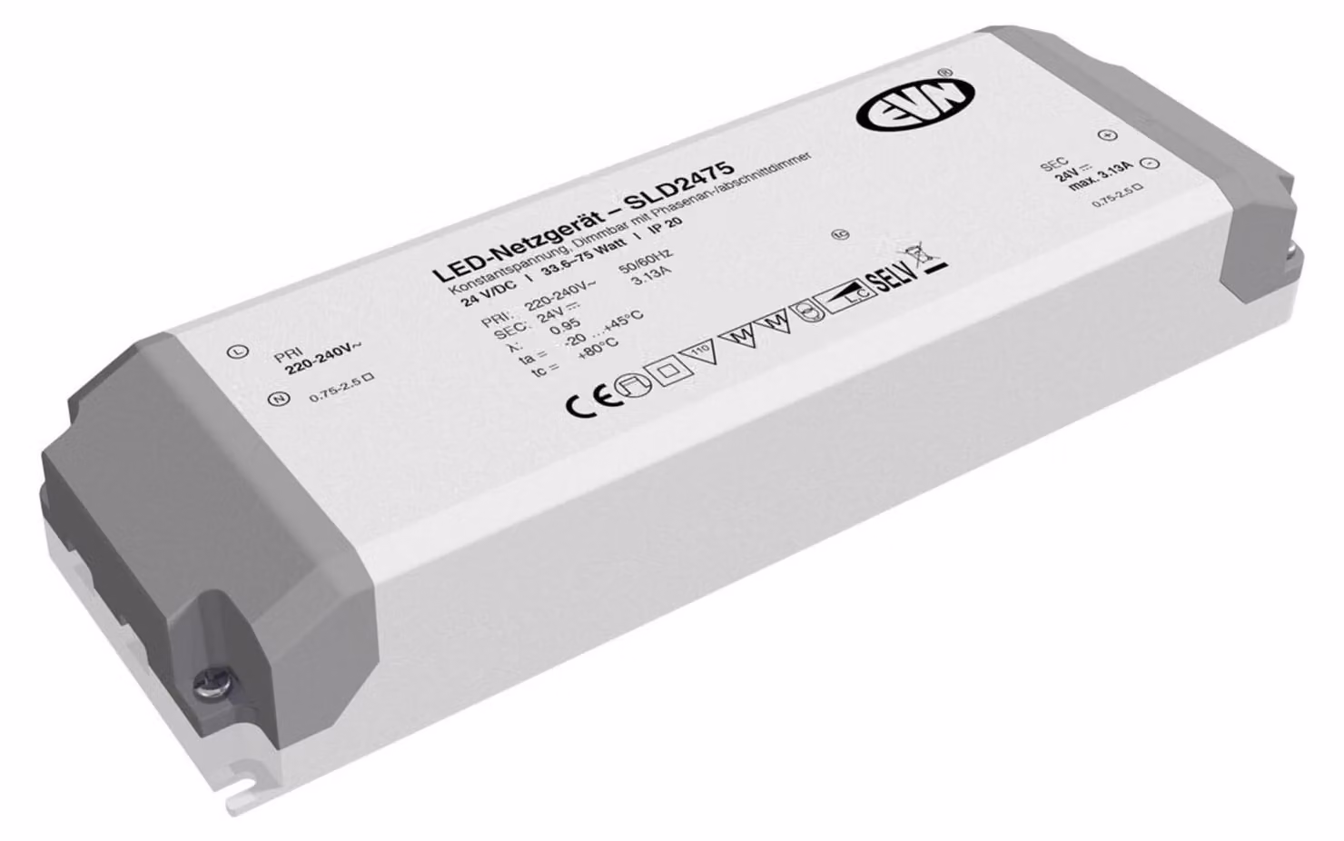 Sorgente LED NG24VDC33,6-75W IP20 - Driver LED SLD2475