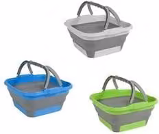 Cesta pieghevole in plastica Cleo Fold Brunner multicolore L: 36,3 cm, P: 35,3 cm, H: 17 cm