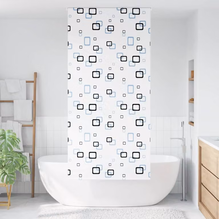 vidaXL Tenda a Rullo Doccia 100x240 cm Larghezza Tessuto 96 cm