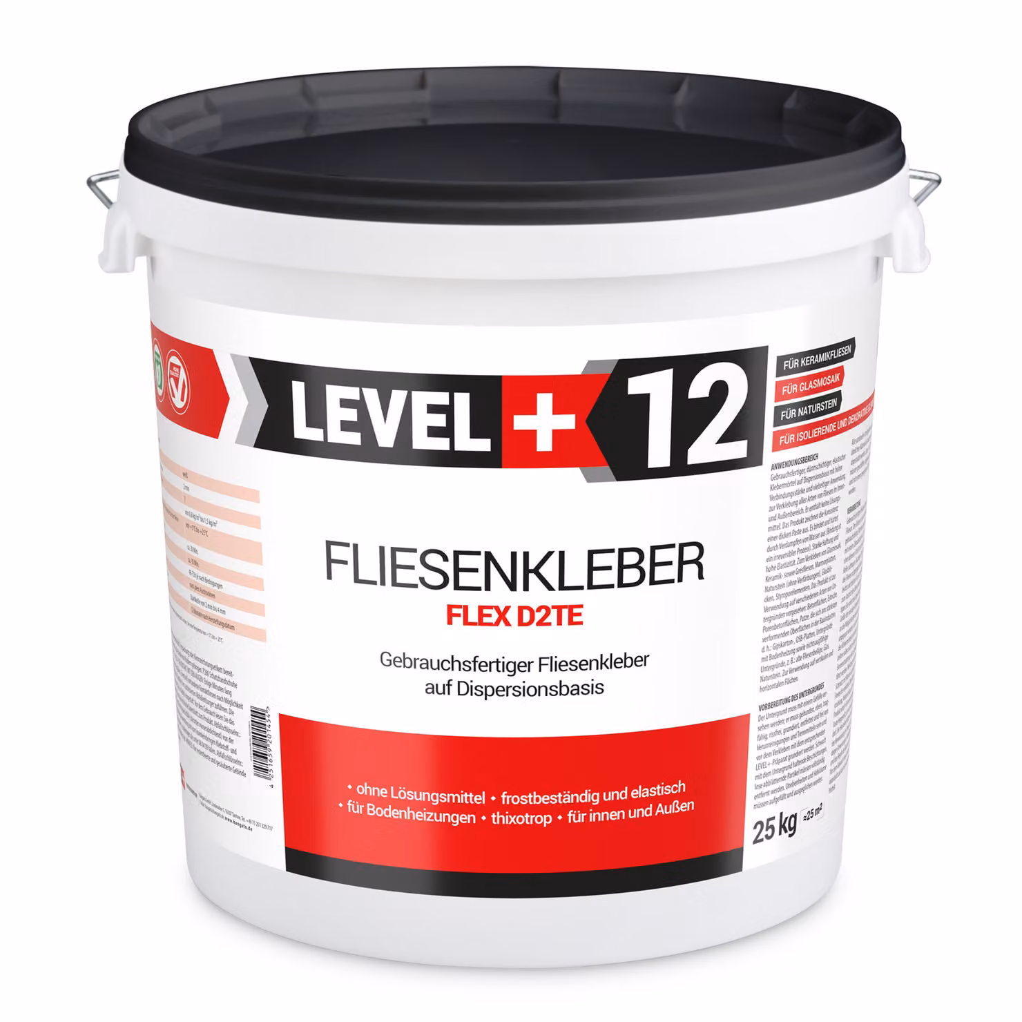Adesivo per piastrelle pronto all'uso 25 kg Adesivo bianco a dispersione per piastrelle in cotto Level+12