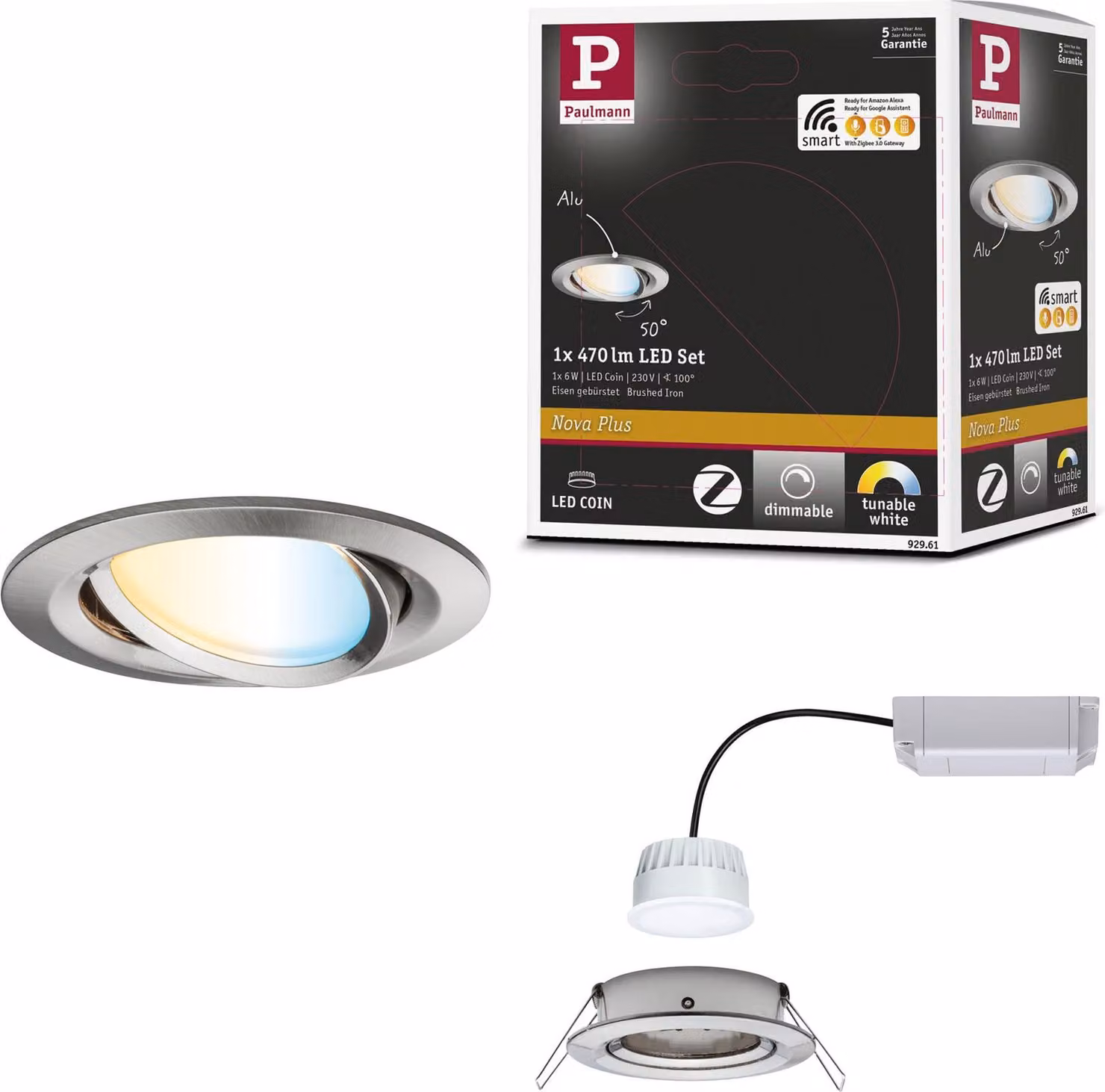 Paulmann Luce da incasso a LED Nova Plus orientabile