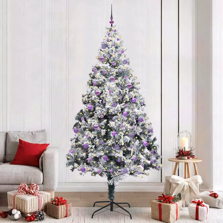 Maison Exclusive - Albero di Natale artificiale, colore bianco, altezza 240 cm
