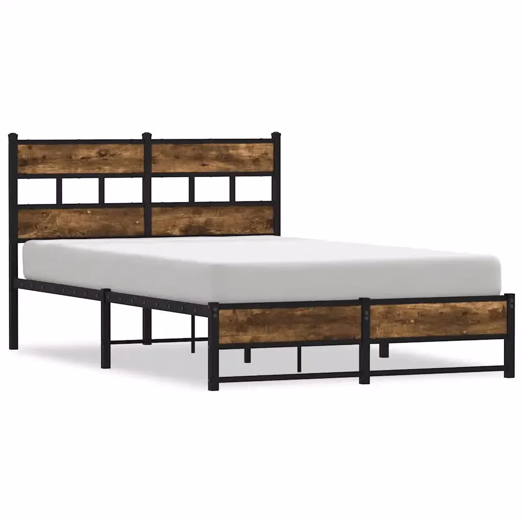 Struttura Letto Design Mania in Metallo e Rovere Fumo L/P/H: 200 x 120 x 91.5 cm – 2