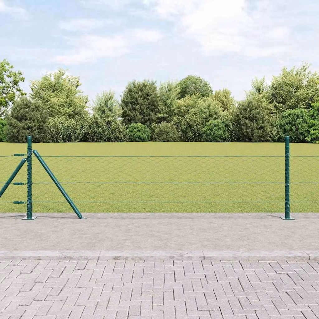 Maison Exclusive - Palo della recinzione Verde 10 x 0,5 m (rete da 36 mm)