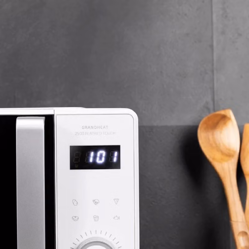 Microonde Cecotec GrandHeat 2500 Flatbed senza piatto con tecnologia combinata e controllo touch, Bianco – 2